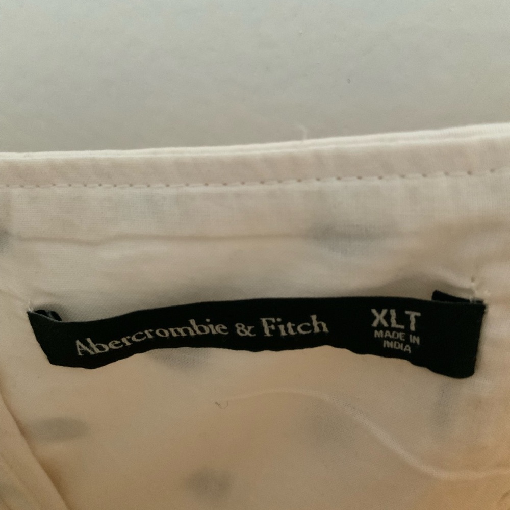 Abercrombie & Fitch Cream polka dot maxi dress XL - Picture 4 of 4